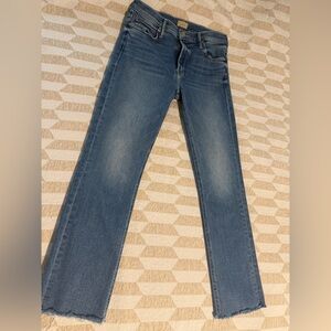 MOTHER Classic Blue Straight Leg Jeans